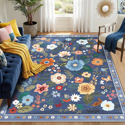 Boho floral 5x7 - 5x7, rug